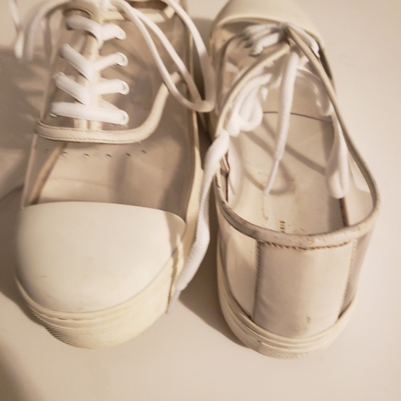 Celine Paris Leather Cap Toe Clear Sneaker - Picture 4 of 7